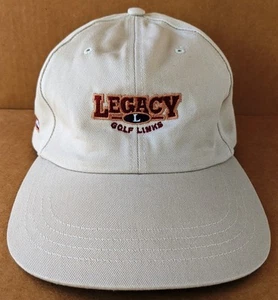 Legacy Golf Links Atlanta Golf Baseball Hat Cap Adjustable Belt Khaki Tan Ahead - Picture 1 of 8