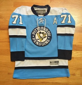Reebok CCM Malkin #71 Pittsburgh Penguins NHL Winter Classic Jersey Youth L/XL - Picture 1 of 24