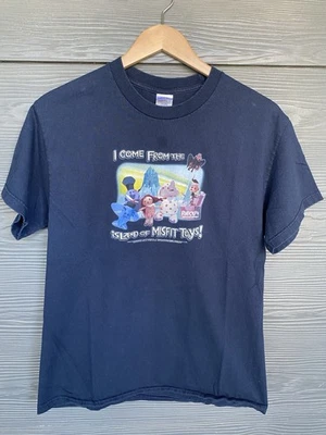 Camiseta grande de colección Y2K Rudolph The Red Nosed Reindeer Island Misfit Toys para hombre Foto 1 de 4