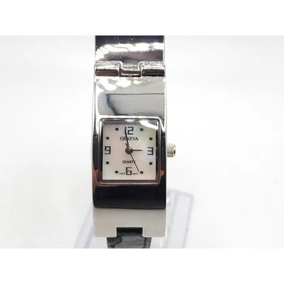 Geneva часы женщин новый аккумулятор швабра шкала серебристого тона 18 мм - Изображение 1 из 4