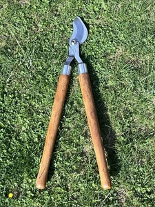 Vintage Stubai Austrian Long Wood Handle Garden Tools Loppers Cutters Pruning - Picture 1 of 21