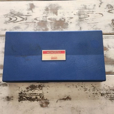 De Colección Parker Bros 1961 Clásico Monopoly Juego de Mesa Azul Estuche Rígido ¡Completo! Foto 1 de 4