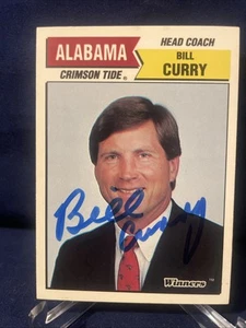 Carta autografata Bill Curry - Georgia Tech - Alabama - Foto 1 di 2