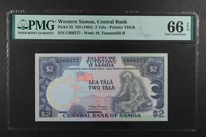 Western Samoa 2 TALA ... P-25 ... 1985 ... PMG 66 EPQ - Picture 1 of 2