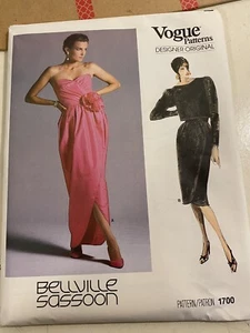vogue 1700 sassoon evening dress size 10 uncut - Picture 1 of 2