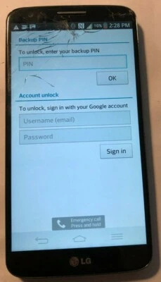 LG G2 LS980 16GB Black Smartphone Black (Sprint) AS IS Good Used Parts Touch - Image 1 of 2