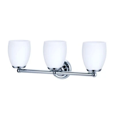 Lámpara de tocador de baño cromada de 3 luces Gatco 1646 Designer II Foto 1 de 4