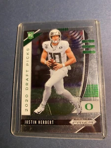 2020 Panini Prizm Draft Picks Justin Herbert RC Rookie #102 CHARGERS OREGON DUCK - Bild 1 von 5