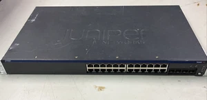 Juniper 24-Port Gigabit Ethernet PoE+ & 4-Port SFP Network Switch EX2200-24P-4G - Picture 1 of 7