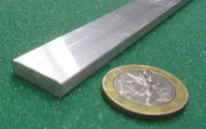 6061 T6511 Aluminum Bar, 3/16" (.187") Thick x 3/4 Wide x 60" Length, 2 units - Picture 1 of 12