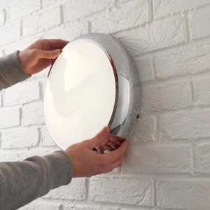 LED 2D Chrome Bulkhead Ceiling & Wall Light 18W IP65 Colour Selectable LEDBRITE - Picture 1 of 11