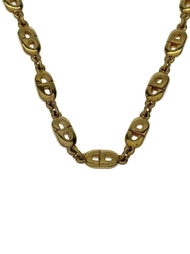 Collana donna Christian Dior oro GLD senza top logo cd usata