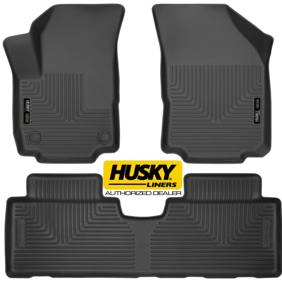 Alfombrillas HUSKY 99131 WeatherBeater delanteras y segunda fila para Chevy Equinox 2018-2024 Foto 1 de 4