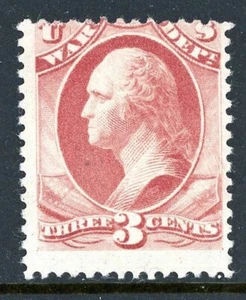 Scott # O85 1873 War Department Official Continental Banknote Mint Hinged - Foto 1 di 2