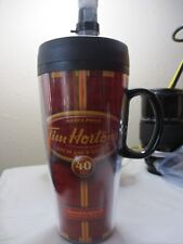 Tim Hortons thank you for 40 years of friendship plastic travel mug with handle