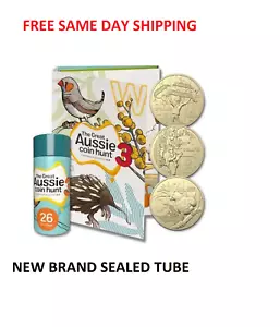 GREAT AUSSIE COIN HUNT 3 SEALED TUBE COINS & FOLDER 2022 FREE SAME DAY SHIPPING - Picture 1 of 5