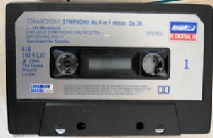 Tchaikovsky Symphony No 4 In F Minor Op 36 Chicago Symphony Sir Georg Solti cass - Picture 1 of 1