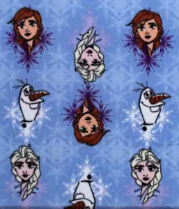 Manta de lana hecha a mano de una sola capa 58"x 72" "Frozen Best Friends" - Imagen 1 de 2