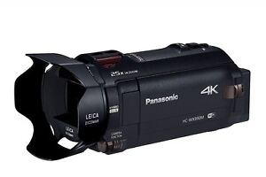 Panasonic HC-WX990M-K 4K Video Camera Camcorder 64GB Black & Viewfinder Used