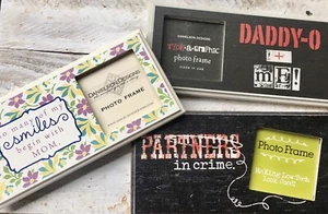 LOT Of 3 FRAMES Danielson Designs “Daddy O, Mom, Partner In Crime” Tabletop Wall - Picture 1 of 14