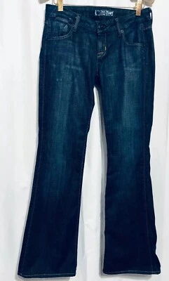 Pantalones de mezclilla Hudson Bootcut para mujer talla 2S cortos Ellis lavado oscuro elásticos W190DHA Foto 1 de 4