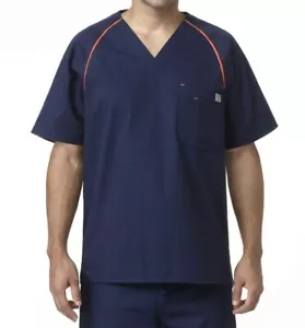 Carhartt RIPSTOP C15308 - Herren V-Neck Raglan Scrub Top Blau oder Schwarz.  Neu! - Bild 1 von 7