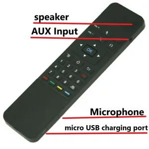2.4GHz Universal Rechargeable Wireless Remote keyboard Air Mouse speaker AUX mic - Picture 1 of 8