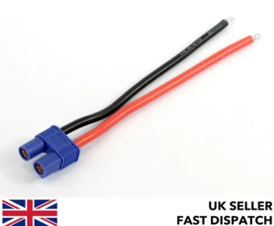 Buchse EC3 (3,5 mm Kugel) Stecker Zopf/Kabel mit 90 mm 14 AWG Silikondraht - Bild 1 von 3