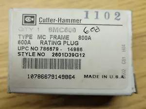Cutler Hammer 8MC600 600A MC Spina di valutazione - Foto 1 di 1