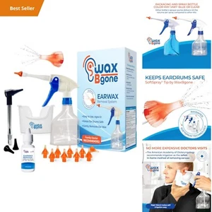 Ear Wax Remover Kit - Ear Cleaner System with SoftSpray Irrigation Tip - Earwax - Picture 1 of 6