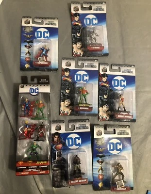 DC Super Heroes Die Cast Nano Metalfigs (lote de 7) Foto 1 de 4