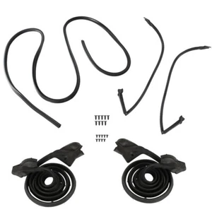 Black Weatherstrip Seal Kit Fit For Chevrolet Camaro Pontiac Firebird 1970-1981 - Picture 1 of 15