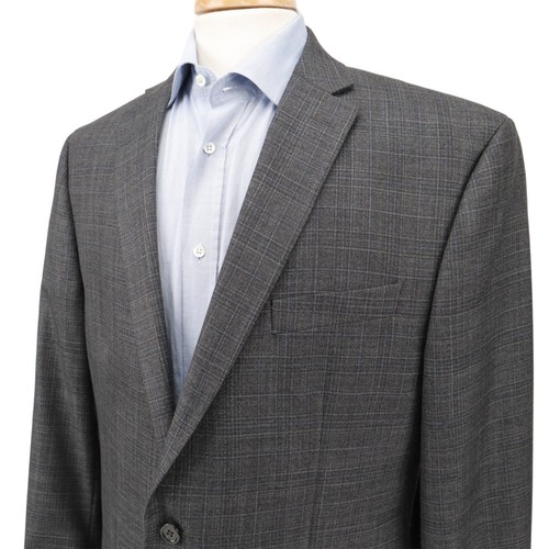 Giacca cappotto sportivo blazer quadri grigio scuro Michael Kors uomo 44R