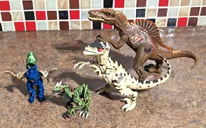 Spinosaurus/Raptor Jurassic Park Dinosaur JP3 2000 Hasbro TESTED WORKS beast war - Picture 1 of 17
