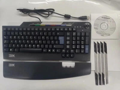 Original Lenovo IBM SK-8805 USB Wired Keyboard W/Rest Dock - UK Version - Image 1 of 4