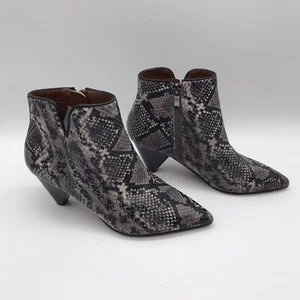 Damen Stiefeletten Größe 5M Franco Sarto Dare 2 Leder Schlangenleder Booties Reißverschluss - Bild 1 von 13