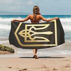 Armoiries Ukraine emblème d'état or icône trident doré serviette de plage 32"x 71"