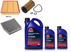 For Mercedes GLA200 GLA220 CDi 14-19 Oil Air Cabin Filters 7L 5w30 Engine Oil - Picture 1 of 1