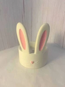 Bath & Body Works BUNNY Ears Ceramic 3 Wick Candle Holder Easter | Brand New!! - Picture 1 of 1