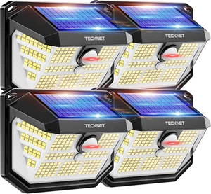 TECKNET Outdoor Solar Light 231 LED, 3 Modes Motion Sensor, Solar Powered Light - Picture 1 of 12