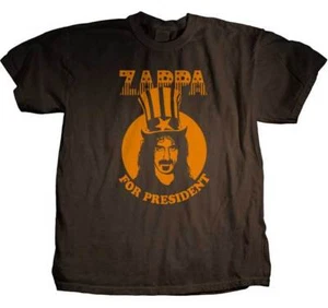 Frank Zappa President M, L, XL, 2XL Brown T-Shirt - Picture 1 of 1