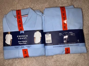 French Toast Youth 2-pack Polo School Uniform Size: 8 M Color: Light Blue - Picture 1 of 1