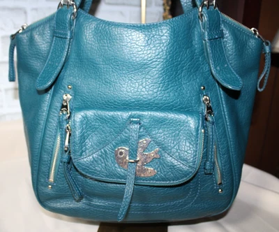 Marc By Marc Jacobs Leather Handbag Teal Leather Petal to The Metal - Image 1 of 4