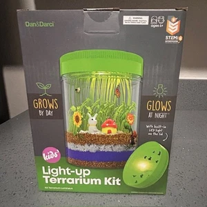 Dan&Darci Light-Up Terrarium Kit for Kids STEM Science Kits Gifts for Kids NEW - Picture 1 of 6