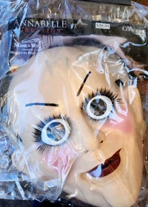 Annabelle Creación Máscara y Peluca Muñeca de Miedo Halloween Disfraz Accesorio - Imagen 1 de 6