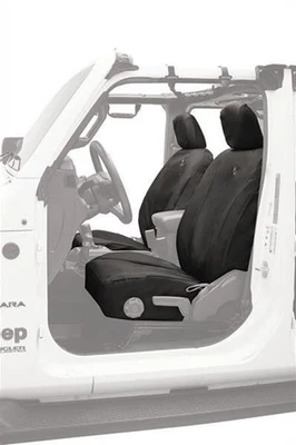 Bestop 29290-35, Seat Cover, First Row, Bucket Style, Black, fits Jeep, Pair Foto 1 de 2