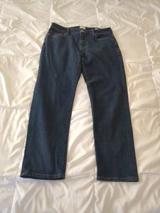 Jeans de corte recto con ribete de pedernal y yesca 32X29 lavado oscuro  - Imagen 1 de 12