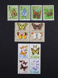 CANADÁ EE. UU. GR BRITAIN, Mariposas, 3 juegos completos como nuevo NH - Imagen 1 de 1