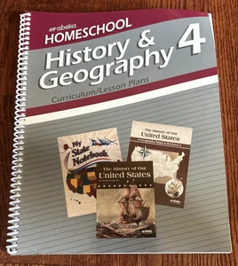Abeka Homeschool History & Geography 4 Curriculum Lesson Plans - Picture 1 of 3