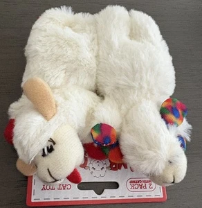 X2 Multipet CHULETAS DE CORDERO ACOSTADAS - MORDIDA PARA GATO - JUGUETE PARA GATO/GATITO GATO 5" GATO - Imagen 1 de 4
